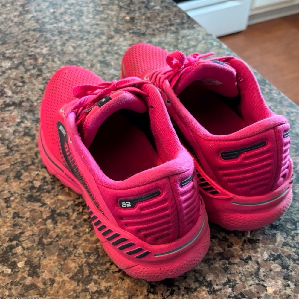 Brooks Women's Hot Pink Adrenaline Running Shoes - Picture 2 of 3
